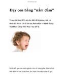 Dạy con bằng nắm đấm