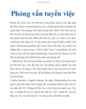 Phỏng vấn tuyển việc