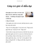 Giúp trẻ giỏi về diễn đạt