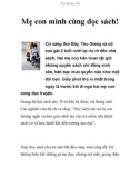 Mẹ con mình cùng đọc sách!