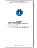 Giáo trình Lập trình web (Nghề: Công nghệ thông tin - Cao đẳng) - Trường Cao đẳng Cộng đồng Đồng Tháp