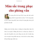 Màu sắc trang phục cho phỏng vấn