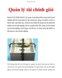 Quản lý tài chính giỏi