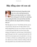 Hãy đồng cảm với con cái