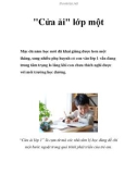 Cửa ải lớp một