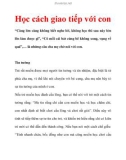 Học cách giao tiếp với con