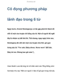 Cô đọng phương pháp lãnh đạo