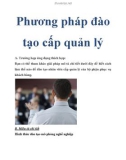 Phương pháp đào tạo cấp quản lý