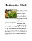 Học tập sa sút do thiếu sắt