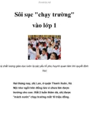 Sôi sục chạy trường vào lớp 1