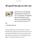 Bí quyết tìm gia sư cho con