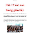 Phá vỡ rào cản trong giao tiếp