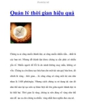 Quản lý thời gian hiệu quả