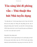 Tỏa sáng khi đi phỏng vấn – Thủ thuật thu hút Nhà tuyển dụng