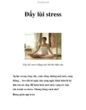 Đẩy lùi stress