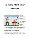 Vợ chồng đánh nhau đêm qua