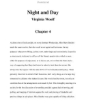 Night and Day Virginia Woolf Chapter 4