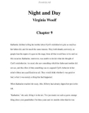 Night and Day Virginia Woolf Chapter 9