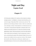 Night and Day Virginia Woolf Chapter 11