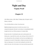 Night and Day Virginia Woolf Chapter 12