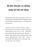 Bi hài chuyện vợ chồng xưng hô khi cãi nhau