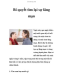 Bí quyết tìm lại sự lãng mạn