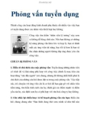 Phỏng vấn tuyển dụng