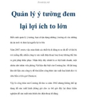 Quản lý ý tưởng đem lại lợi ích to lớn