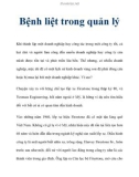 Bệnh liệt trong quản lý