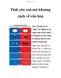 Tình yêu xoá mờ khoảng cách về văn hoá