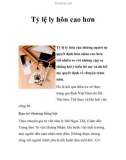 Tỷ lệ ly hôn cao hơn