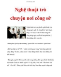 Nghệ thuật trò chuyện nơi công sở