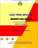 Giáo trình Microsoft Excel nâng cao (Nghề Tin học ứng dụng - Trình độ Trung cấp) - CĐ GTVT Trung ương I