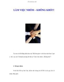 LÀM VIỆC NHÓM – KHÔNG KHÓ!!!