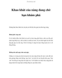 Khao khát của nàng đang chờ bạn khám phá