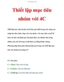 Thiết lập mục tiêu nhóm với 4C