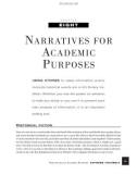 NARRATIVES FOR ACADEMIC PURPOSES - Express yourself