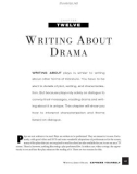 WRITING A BOUT DRAMA - Express yourself