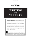 WRITING TO NARRATE - Express yourself