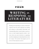 WRITING IN RESPONSE TO LITERATURE - Express yourself