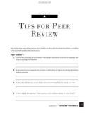 TIPS FOR PEER REVIEW - Express yourself