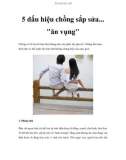 5 dấu hiệu chồng sắp sửa... ăn vụng