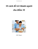 10 cách để trở thành người cha điểm 10