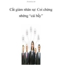 Cắt giảm nhân sự: Coi chừng những 'cái bẫy'