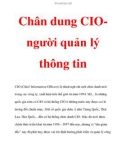 Chân dung CIOngười quản lý thông tin