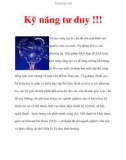 Kỹ năng tư duy !!!