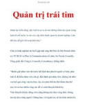 Quản trị trái tim