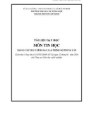 Giáo trình môn Tin học (Trình độ: Trung cấp) - Trường TC Tổng hợp TP. Hồ Chí Minh