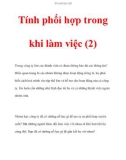 Tính phối hợp trong khi làm việc (2)