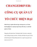 CHANGEDRIVER: CÔNG CỤ QUẢN LÝ TỔ CHỨC HIỆN ĐẠI